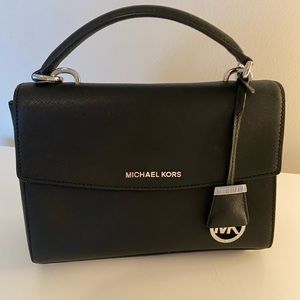 Michael Kors Black Leather Crossbody